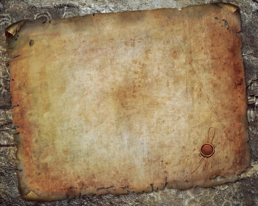 Vintage paper with wax seal and texture